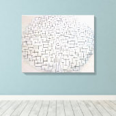 合成番号10、桟橋と海 | モンドリアン | キャンバスプリント (インサイチュ (ウッドフロア))