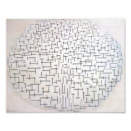 合成番号10、桟橋と海 | Mondriaan | フォトプリント (正面)