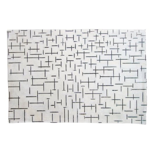 合成番号10、桟橋と海 | Mondriaan | 枕カバー (正面左)