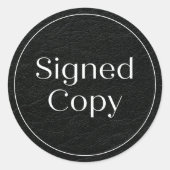 合成皮革 |署名済みシンプルコピーの新規本漫画 ラウンドシール (正面)