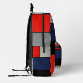 合成素晴らしバイピートモンドリアン プリントバックパック (左)