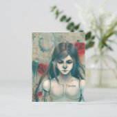 合成美しいブルー ポストカード (スタンド正面)