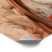 合成美しいレッドバージョン24X24 ポスター (角)