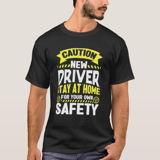 合格したドライバーが新しい運転免許証をテスト Tシャツ (正面)