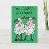 合格した羊 カード (正面)