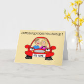 合格した運転テストカード カード (黄色い花)