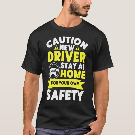 合格ドライバ新しい運転免許証のお祝い Tシャツ (正面)