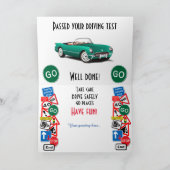 合格ドライビングテストおめでとう カード (内部)