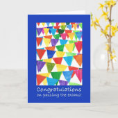 合格祝い カード (黄色い花)