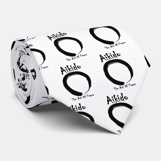 合気道のタイ ネクタイ (ロール)