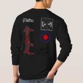 合気道のワイシャツ Tシャツ (裏面)