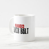 合気道の黒帯 コーヒーマグカップ (正面左)