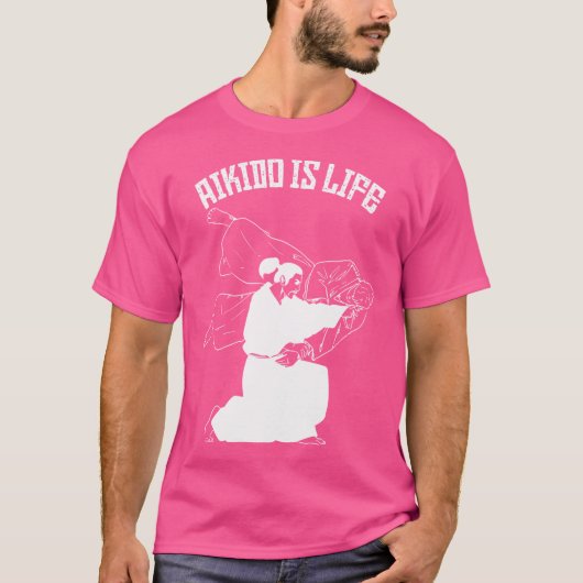 合気道は生命 Tシャツ (正面)