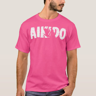 合気道クール合気道花武術芸術 Tシャツ