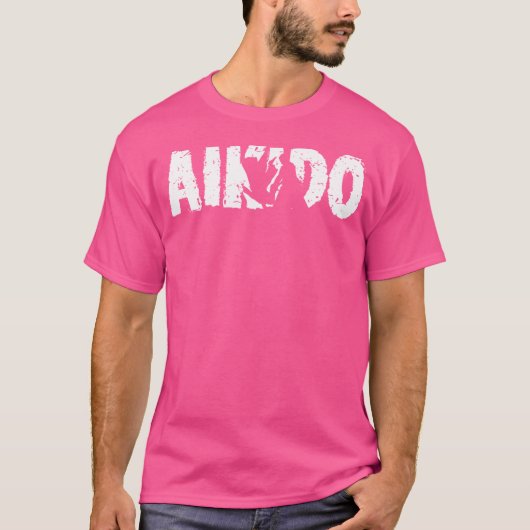 合気道クール合気道花武術芸術 Tシャツ (正面)