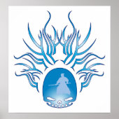 合気道スカル ポスター (正面)