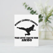 合気道デザイン ポストカード (スタンド正面)