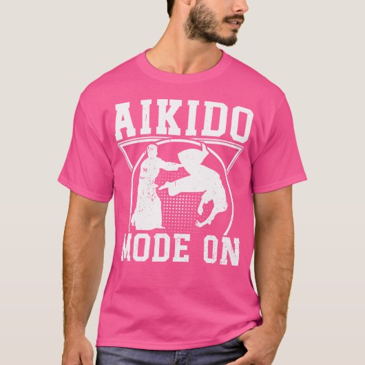 合気道モードオン日本の合気道 Tシャツ (正面)