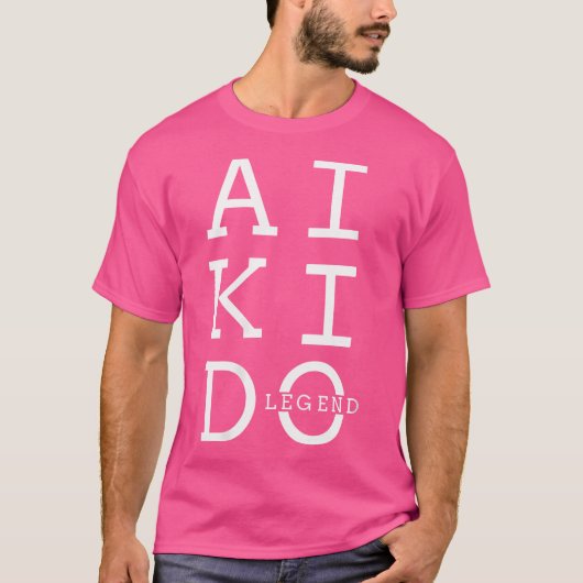 合気道レジェンド武術アーツ日本の Tシャツ (正面)
