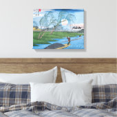 合気道日本の武術アート キャンバスプリント (インサイチュ (寝室))