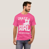 合気道熱狂するガール合気道ガールズ合気道ファイター Tシャツ (正面フル)