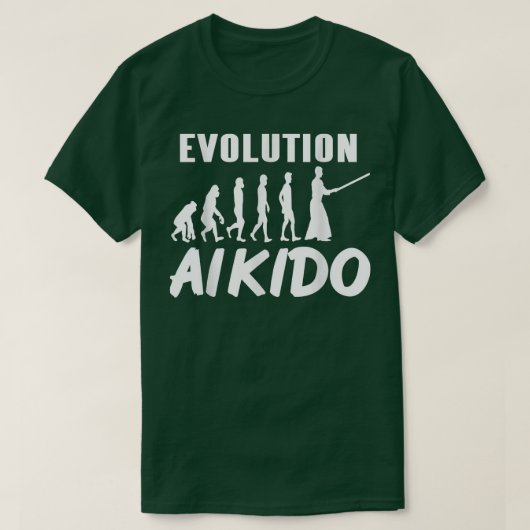 合気道素晴らしデザインTeeプレカッコいいスの進化 Tシャツ (デザイン正面)