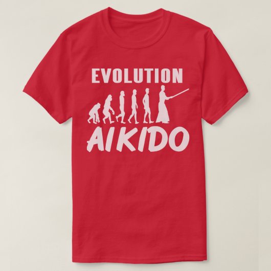 合気道素晴らしデザインTeeプレカッコいいスの進化 Tシャツ (デザイン正面)