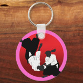 合気道 キーホルダー (正面)