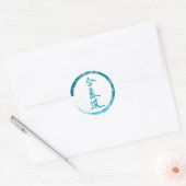 合気道 ラウンドシール (封筒)