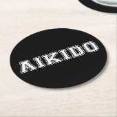合気道 ラウンドペーパーコースター (アングル)