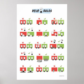合気道 – 道場ルール ポスター