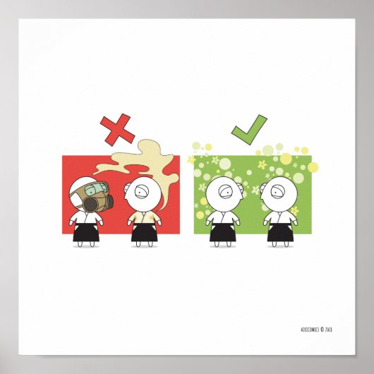 合気道 – 道場ルール#1 ポスター (正面)