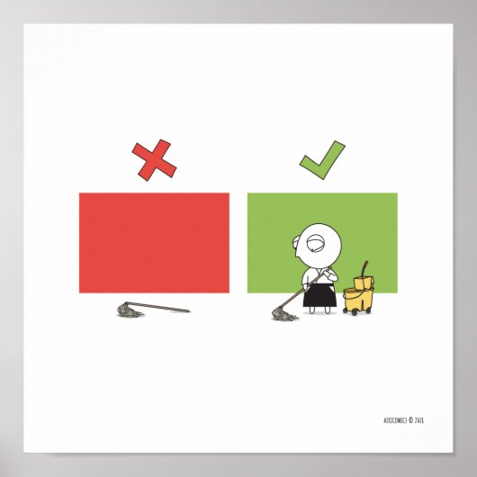 合気道 – 道場ルール#6 ポスター (正面)