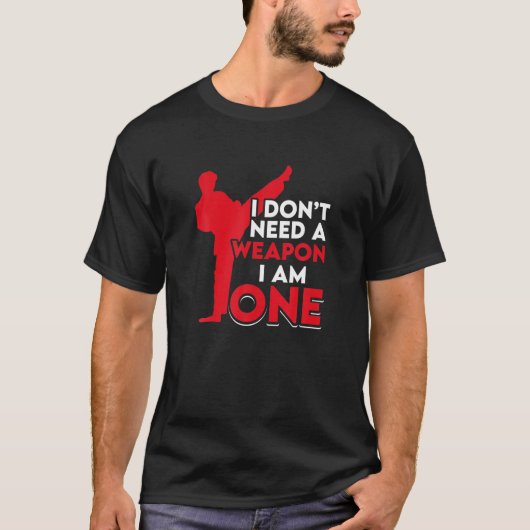合気道mma私は武器を必要としない私は1つ tシャツ (正面)