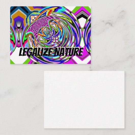 合法化自然 名刺 (正面/裏面)
