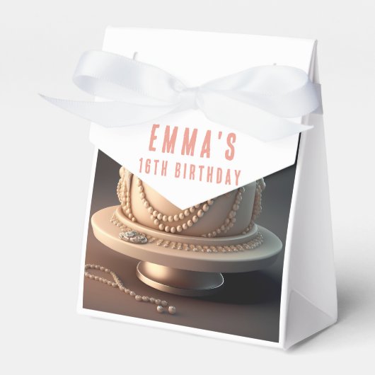 合法的なジュエリーをテーマにした誕生日の好意ボックス フェイバーボックス (正面サイド)