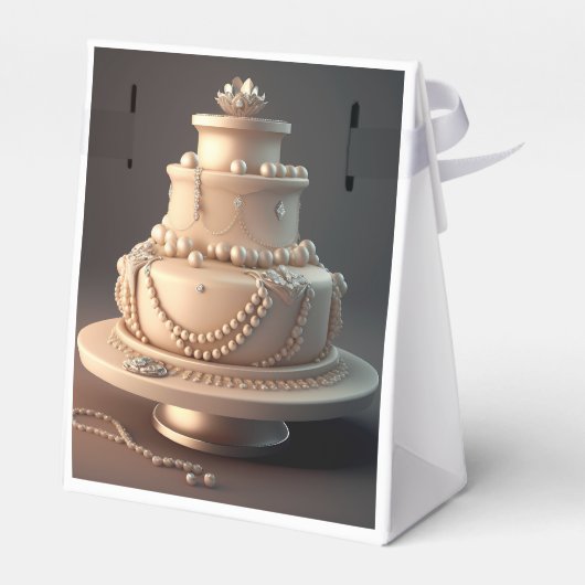 合法的なジュエリーをテーマにした誕生日の好意ボックス フェイバーボックス (裏面サイド)