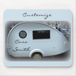 合理化されたティアドロップトレーラーgypsy caravan マウスパッド