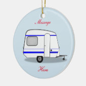 合理化された小さいトレーラーのジプシーのキャラバン セラミックオーナメント (左)