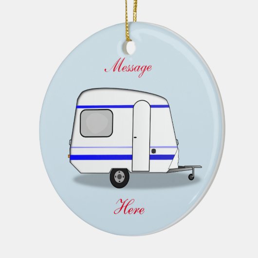 合理化された小さいトレーラーのジプシーのキャラバン セラミックオーナメント (左)
