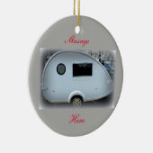 合理化された涙のトレーラーのジプシーのキャラバン セラミックオーナメント (右)