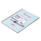 合理化された涙のトレーラーのジプシーのキャラバン ノートブック (左側)