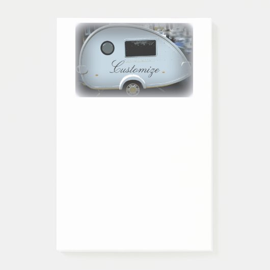 合理化された涙のトレーラーのジプシーのキャラバン ポストイット (正面)