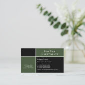 合理化されたPro名刺、Clover Green 名刺 (スタンド正面)