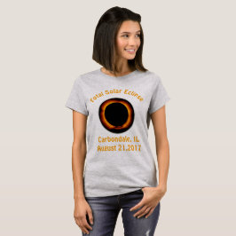 合計太陽の日食(Carbondale, IL ) Tシャツ