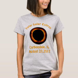 合計太陽の日食(Carbondale, IL ) Tシャツ