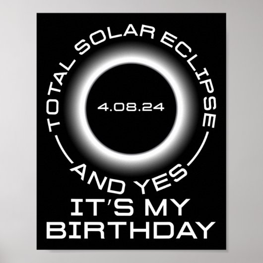 合計太陽のEclipseとYesIt#39;s誕生日Ap ポスター (正面)