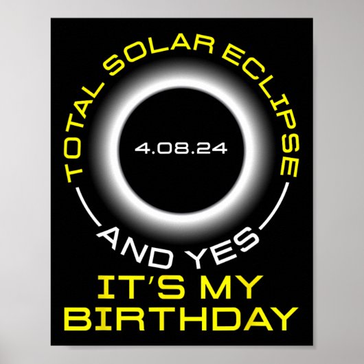合計太陽のEclipseとYesIt#39;s誕生日Ap ポスター (正面)