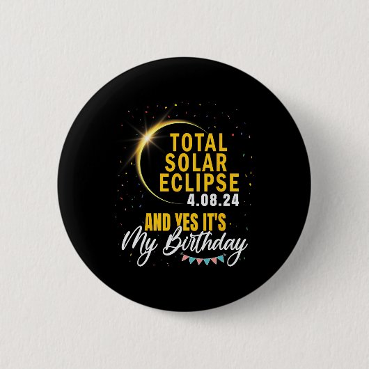 合計太陽のEclipseとYesIt#39;s誕生日Ap 缶バッジ (正面)