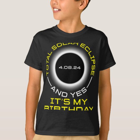 合計太陽のEclipseとYesIt#39;s誕生日Ap Tシャツ (正面)